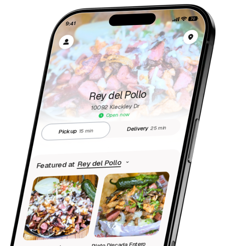 Rey del Pollo app preview